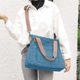 thumbnail image 4 of Sunshinejing Women's Canvas Tote Bag Work Shoulder Crossbody Bags Vintage Multi-pocket Handbags, 4 of 14