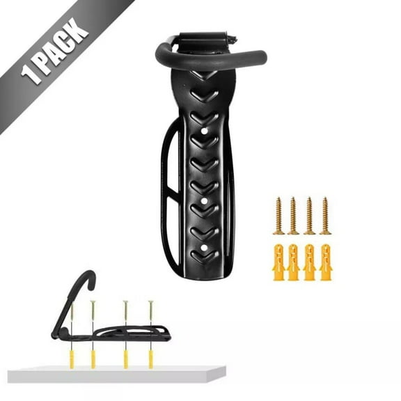 Bike Wall Mount Rack - Vertical Bicycle Hanger Hook for Indoor Storage, Garage & Shed - Space Saving Bike Holder for Road, Mountain Bikes
