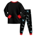 thumbnail image 6 of Gubotare Baby Pajamas 2 Piece Long Sleeve Boys Pajamas Sets Pjs Toddler 2 Piece Long Sleeve Sleepwear Kids Clothes Sets Cartoon Print Shirts Size 6-7 Years (Red,6-7 Years), 6 of 6