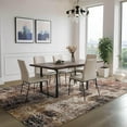 thumbnail image 3 of Arogan Modern Abstract Washable Rug for Living Room, Bedroom, Dining Room, Children's Playroom, Brown, 8' x 10', 3 of 7