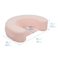 thumbnail image 2 of ECR4Kids SoftZone Cozy Sit-Up Support Ring Baby Floor Pillow, Toddler Seating, Pink, 2 of 9