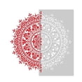 thumbnail image 1 of Plantilla de pintura auxiliar Mandala, plantilla grande reutilizable para suelo, pared, azulejo, muebles de tela, 30 X 30cm, 1 of 1