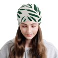 thumbnail image 2 of Gaeub Palm Branch With Leaves Print Beanie Hats for Men Women,Winter Caps,Knit Cuffed Beanie,Cuffed Cap,Great for Winter Activities, 2 of 7