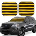 thumbnail image 1 of Fotbe Bee Stripe Juego de 2 Piezas de Parasoles para Parabrisas | Bloqueador Solar para Auto | Accesorios Plegables para Protección Solar Interior-Small, 1 of 6
