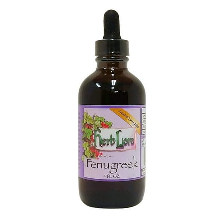 - Fenugreek Liquid Extract Organic - 4 Ounce - For Breastfeeding and Lactation Support - Herb Lore