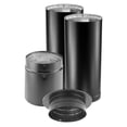 thumbnail image 1 of DuraVent DVL 6 x 6 Inch Stainless Steel Double Wall Connector Kit, Black, 1 of 7