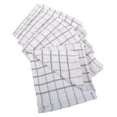 thumbnail image 2 of Kaf Home Pantry 100% Cotton Checkered Grid Dish Cloths | Set Of 6, 12 X 12 Inches | Absorbent And Machine Washable | Perfect For Cleaning Counters, And Any Household Spills - Gray, 2 of 5