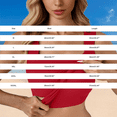 thumbnail image 4 of Aoiroe Women Built-in Bra Tank Tops Sleeveless Casual Shirts Racerback Ribbed Fitted Tank Tops Red L, 4 of 9