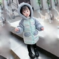 thumbnail image 5 of Toddler Kids Girls Winter Cute Thick Hooded Down Zipper Coat Jacket, 5 of 9