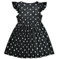 thumbnail image 2 of Kids Girls Black Casual Dresses Ruffle Sleeve 4-8Y, 2 of 6