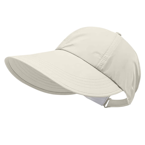 Sun Hats for Women Wide Brim Sun Hat Lightweight Packable Ponytail Hat Beach Hats Foldable Golf Visor | Breathable Fabric, Ideal for Driving, Gardening, Outdoor