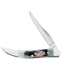 Case XX Knives Toothpick Stars & Stripes Gray Bone Stainless Pocket Knife