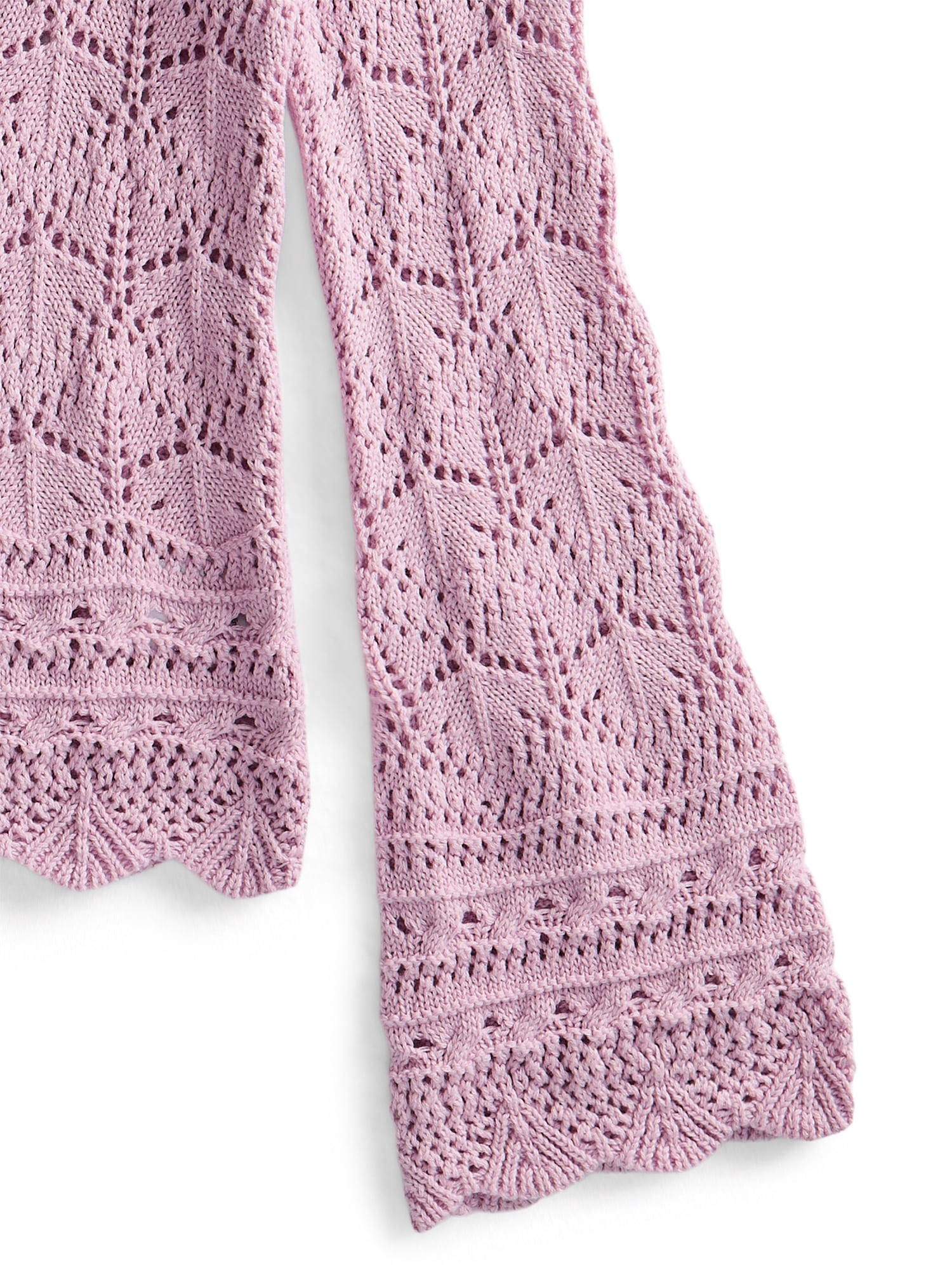 Weekend Academy Girls Crochet Top with Long Sleeves, Sizes 4-18