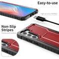 thumbnail image 7 of ExoGuard For Samsung Galaxy S23 Case, Phone Case with Screen Protector and Kickstand (Red), 7 of 7