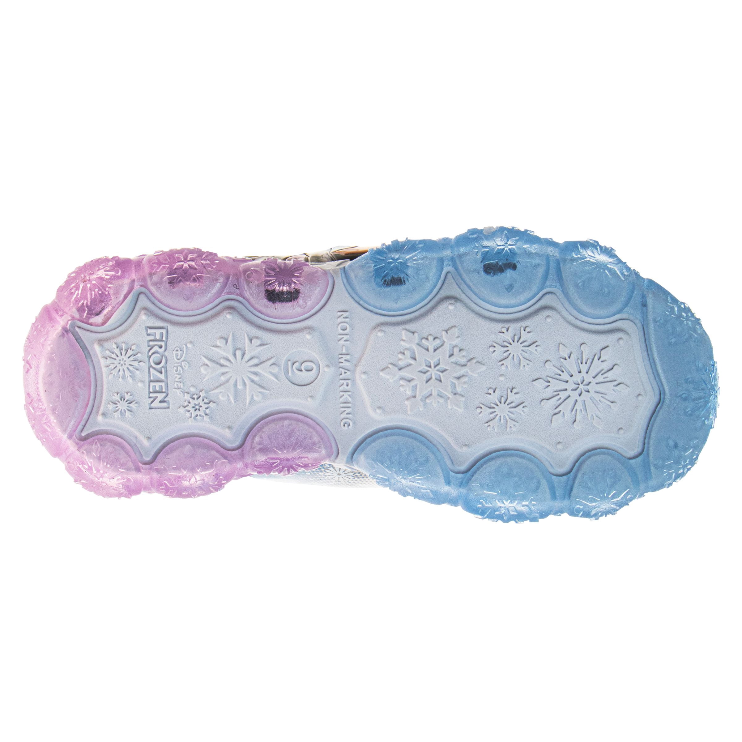 Disney Frozen Girls’ Light-Up Sneakers – Elsa & Anna Athletic Shoes (Little Kid / Big Kid)