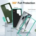 thumbnail image 4 of Decase for Samsung Galaxy S24 Plus/+,Hybrid Protective Case [Hard PC + Soft TPU] Cover with Hidden Kickstand,Military Grade Shockproof Phone Case for Galaxy S24 Plus/+,Darkgreen+Mint, 4 of 9