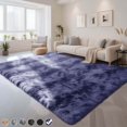thumbnail image 1 of CozyDesg 8ft x 10ft Area Rugs, Soft Fluffy Area Rugs Floor Mat Floor Rugs for Living Room Bedroom Modern Decor Carpet,Navy Blue, 1 of 7