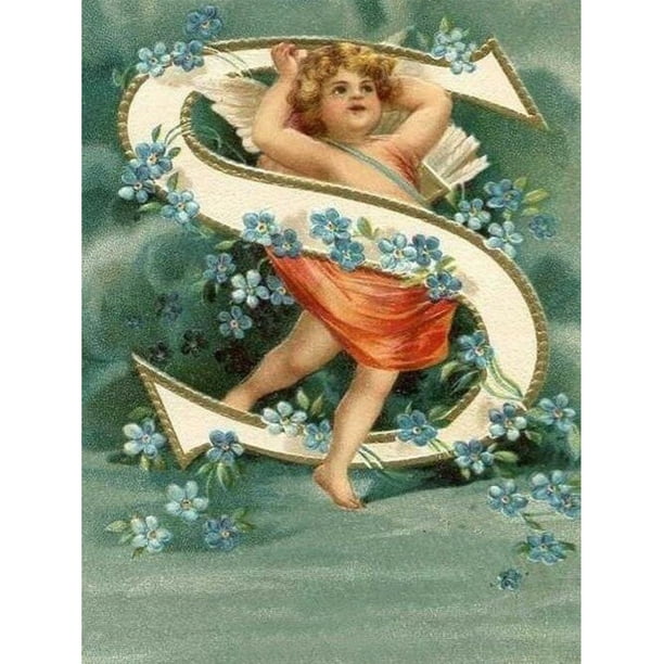 Diamante (DB0145) 5D DIY Ángel con letra Rhinestone dibujo cuadrado 30x40cm FLhrweasw Nuevo