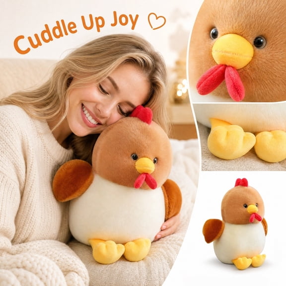 Soft Plush Doll Stuffed Animals Decorative Home Accent Cozy Room Figure Birthday Gift for Adults Collectors