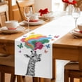 thumbnail image 5 of Table Runner - 70 Inch Long, Funny Giraffes Kitchen Dining Table Runner Dresser Scarves, Modern Abstract Art Colorful Clouds Farmhouse Decor for Coffee Tables Wedding Party Banquet, 5 of 8
