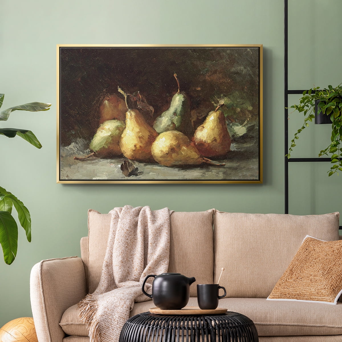 Vintage Botanical Print-LXVII By Wexford Home Framed in Gold Wood Gallery Wrapped Canvas 17 in. x 25 in.
