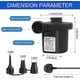 thumbnail image 2 of Electric Air Pump, 220V AC/150W 50/60Hz Portable Fast Inflation AC Inflation Deflation Pump with 3 Nozzle Pump for Mattress Inflatable Paddy Pool Beac, 2 of 5