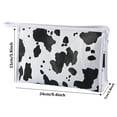 thumbnail image 4 of Makeup Bag - Waterproof Portable Cosmetic Pouch - Cute Toiletry Travel Bag with Zipper - Reusable Cow Pattern Make up Case Organizer for Purse, 4 of 6