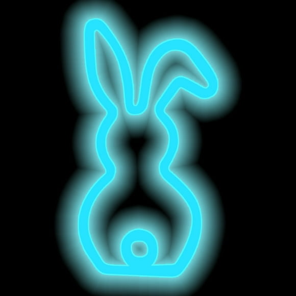 Boovnll Night Light, Cute Bunny Tail Neon Night Light for Easter, Night Lights Plug Into Wall, Night Lights, Nightlight