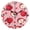 Black, variant on Red Apple Pattern Wall Clock 10in Round Artistic Oil Painting Home Decor Desk Table Clock