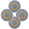 thumbnail image 2 of GZHJMY Unique Mandala Round Placemats Durable Non-Slip Heat and Stain Resistant Placemat for Kitchen Table Decoration Outdoor BBQ Activities(1PCS) Table Mat, 2 of 7