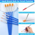 thumbnail image 3 of Small Paint Brushes Bulk, Anezus 50 Pcs Flat Tip Paint Brushes with Round Acrylic Paint Brushes Set Craft Brushes for Kids Classroom Acrylic Watercolor Canvas Face Painting Touch Up, 3 of 5
