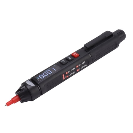 NFTIGB ET8908 Pen Multimeter Professional 3 in 1 AC DC Voltage Resistance High Accuracy Electrical Tester with Clear LCD Display Automatic Identification Lightweight Portable 6.73 inches / 171 mm