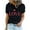 Black, variant on T Shirts for Women Women's Lover Printed T-Shirt Round Neck Short Sleeved Top