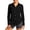 #01 Black 【Mix, Match & Rotate: Stock Up on Daily Colors】, variant on Women's Solid Color Casual Long Sleeve Collared Sun Protection Shirt | CSEONE,Black L