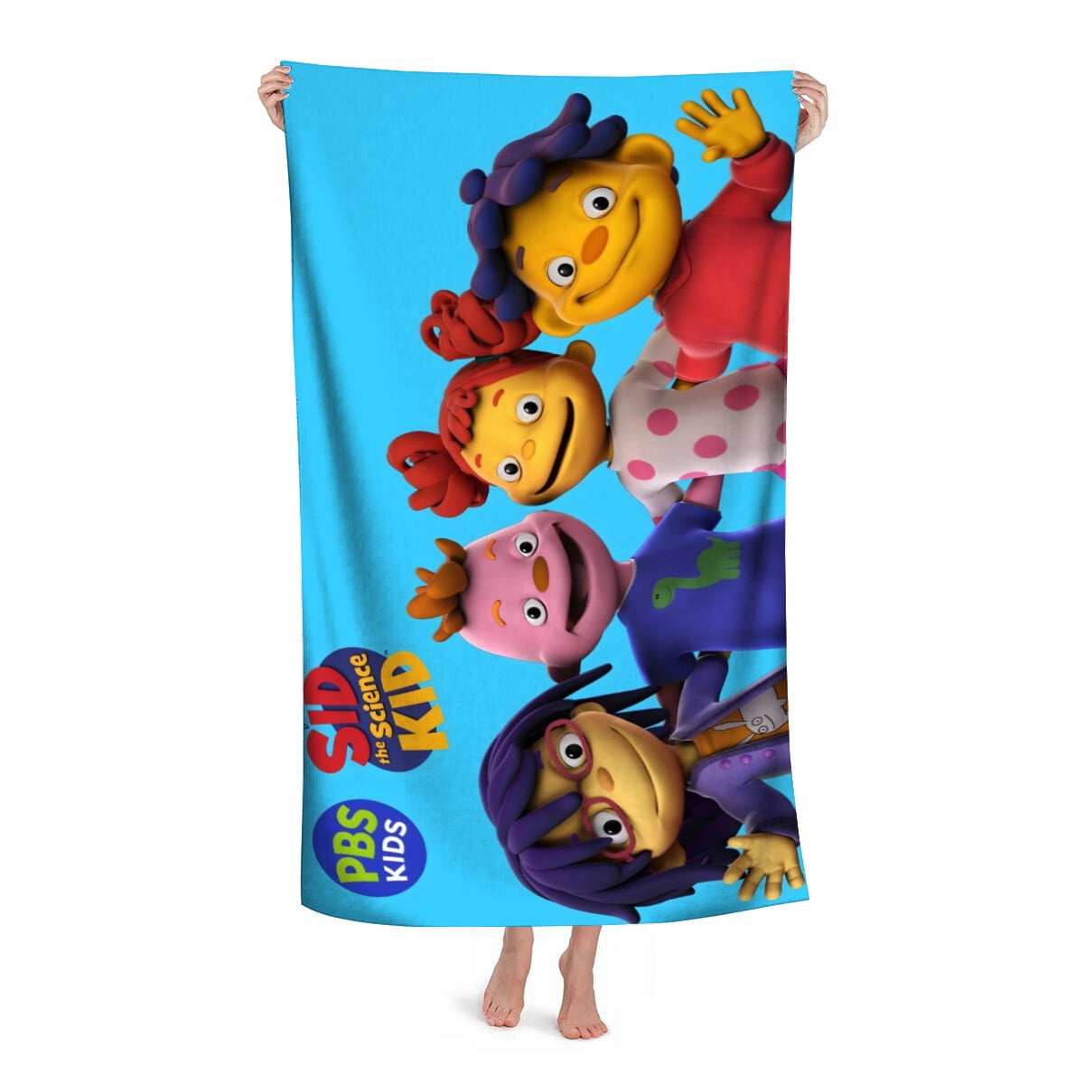 Sid the Science Kid-theme Gifts Quick-dry Beach Towel for Women Girl Birthday Inspired Fan Bath Outdoor Music Lover30.7 x 63 in（78 X 160 CM）