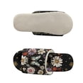 thumbnail image 5 of COEQINE Butterfly Flower Moon Open Toe Slippers for Women, Comfortable Fuzzy Sandals Warm Slides Soft Indoor House Shoes for Men, Slippers Open Toe Cute Womens Footwear, 42-43, 5 of 7