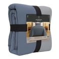 thumbnail image 2 of Set de Edrecolcha Doble Vista con Funda, Hometrends Individual, Azul-Gris, 2 of 3