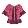 thumbnail image 1 of Style & Co. Blusa de Paisley para Mujer, Rosa, 2X, 1 of 1