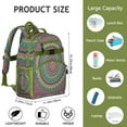 thumbnail image 6 of Healing Psychedelic Style Student Backpack Adjustable Padded Straps Chest Strap Large Capacity Durable Backpack For Daily Use, 6 of 6