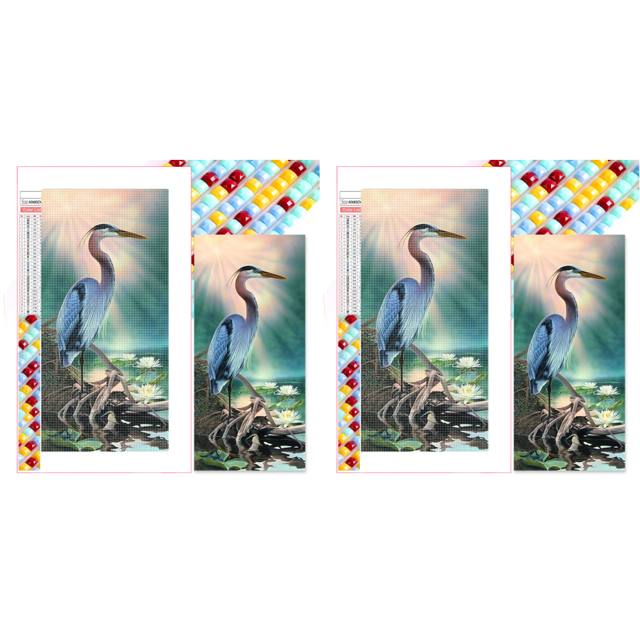 Kit Con Cuentas Cuadradas 5D DIY Del Arte 90x45cm