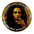 thumbnail image 1 of Bob Marley - Bouton Herbes, 1 of 1