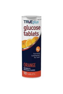 TRUEplus Glucose Tablets Orange 10ct  [ 3 Pack ]