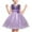 Purple, variant on ATOGUTA Girls Semi formal Dress Tulle Princess Pageant Dress for Wedding Kids Gowns with Bow-knot Blue, Size 3T-10