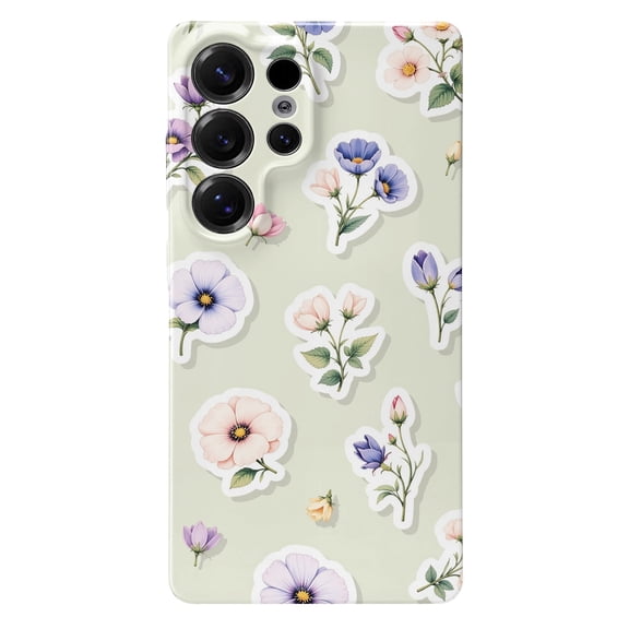 SKLYDDI Cute Pastel Flower Case for Galaxy S25 Ultra - 138
