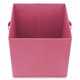 thumbnail image 4 of Juego de 6 cubos de tela Casafield, rosa intenso - Cestas plegables de tela de 33 cm para estantes y organizadores de cubículos, 4 of 7