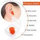 thumbnail image 1 of 21 pairs earplugs for sleeping soft Reusable moldable silicone earplugs Noise canceling earplugs Sound blocking earplugs with case for SW null none, 1 of 5