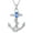 Blue Stone Anchor, variant on Anchor Necklace for Women 925 Sterling Silver Sailor Sea turtles Nautical Pendant Necklace with Cubic Zirconia Jewelry Birthday Sailor Gifts for Women for Her