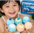 thumbnail image 3 of BUDAO00 Bath Bomb Gift Set with Surprise Inside, 6Pcs Colorful Handmade Kids Safe and Gentle Spa Bath Fizz Balls Kit, Birthday Christmas Gift, 3 of 9