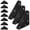 Black, variant on Entireivity 10pcs Corner Brackets Triangle Shelf Brackets Heavy Duty Furniture Corner Brace Bed Frame Corner Brace