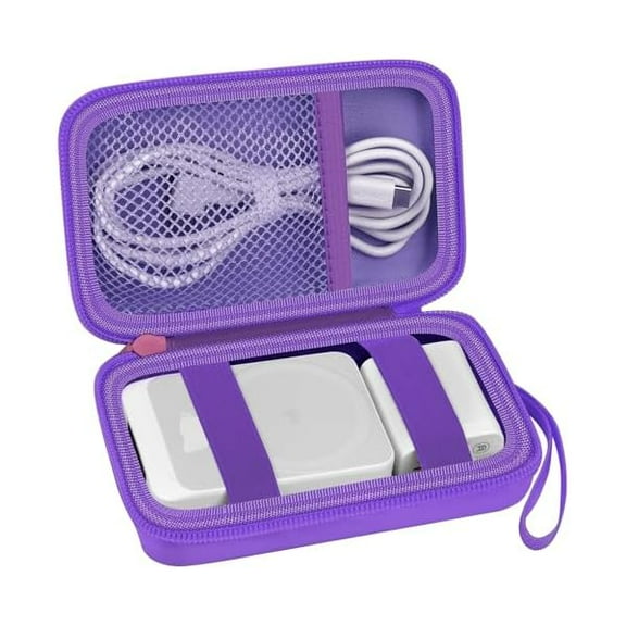 Case for Anker MagGo 3-in-1/MagGo UFO Charging Station,for Augnner for Iseyyox for Apple MagSafe Duo/for LISEN/for RTOPSMagSafe Wireless Charger Foldable Magnetic Charging Stand Storage Box-Purple